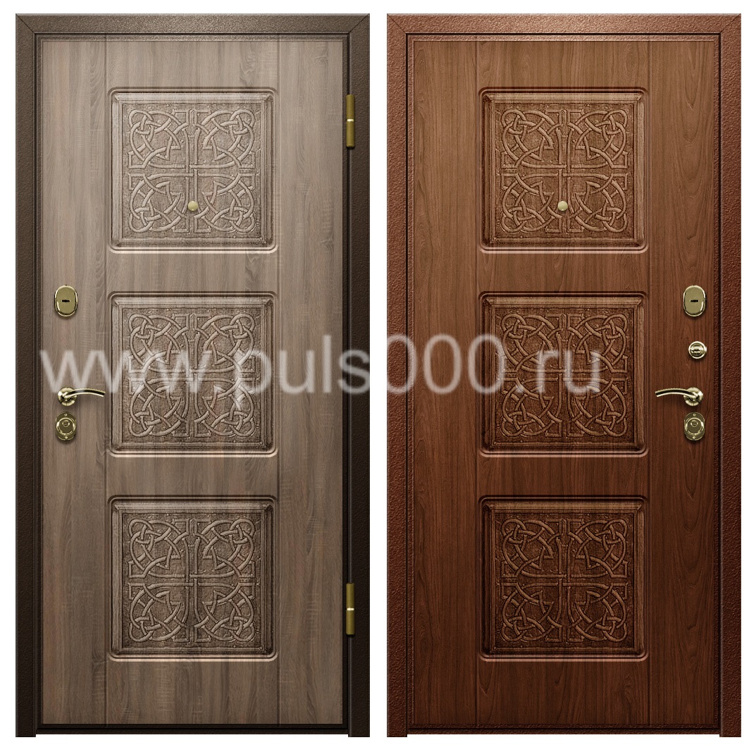 Металлическая дверь с терморазрывом утепленная в частный дом TER 23