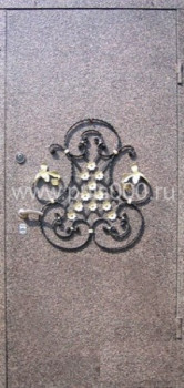 Входные металлические двери с ковкой и порошковым напылением KV-766, цена 43 407  руб.